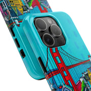 San Francisco Pop Art Colorful City Tough Phone Case LavenderCeleste