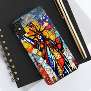 Statue of Liberty Mosaic Art Tough Phone Case LavenderCeleste