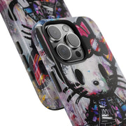 Goth Street Cat Pop Art Graffiti Tough Phone Case LavenderCeleste