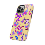 Y2K Butterfly Flames Retro Tough Phone Case LavenderCeleste