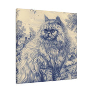 Persian Cat Canvas by Jouy Matte Canvas Art LavenderCeleste