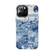 San Francisco Toile de Jouy Scenic Tough Phone Case LavenderCeleste