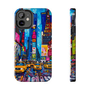 Times Square NYC Pop Art Tough Phone Case LavenderCeleste