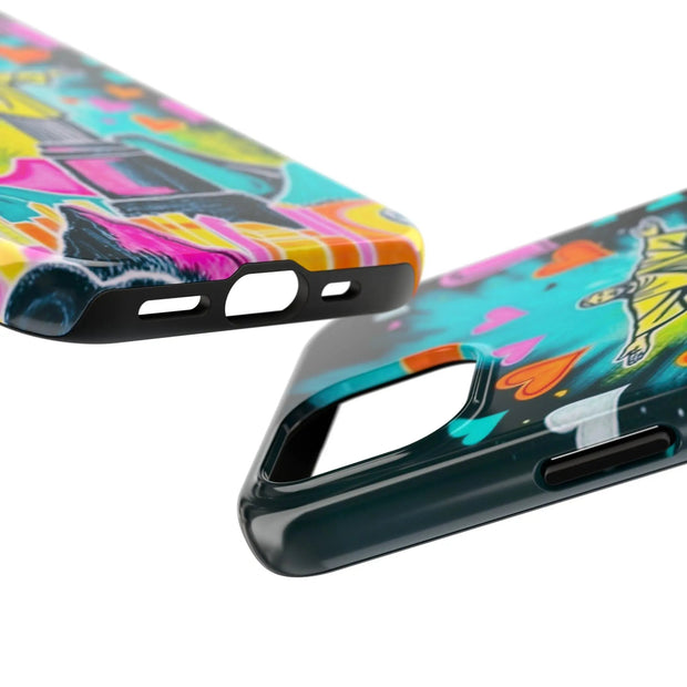 Rio de Janeiro Neon Pop Art Tough Phone Case LavenderCeleste