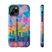 Toronto Pop Art Collage Skyline Tough Phone Case LavenderCeleste