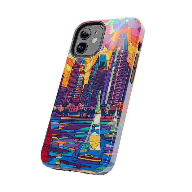 San Diego Skyline Pop Art Tough Phone Case LavenderCeleste