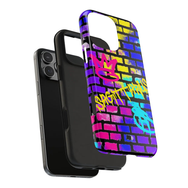 Sagittarius Graffiti Wall Zodiac Tough Phone Case LavenderCeleste