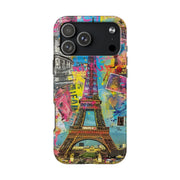 Paris Street Art Collage Tough Phone Case LavenderCeleste