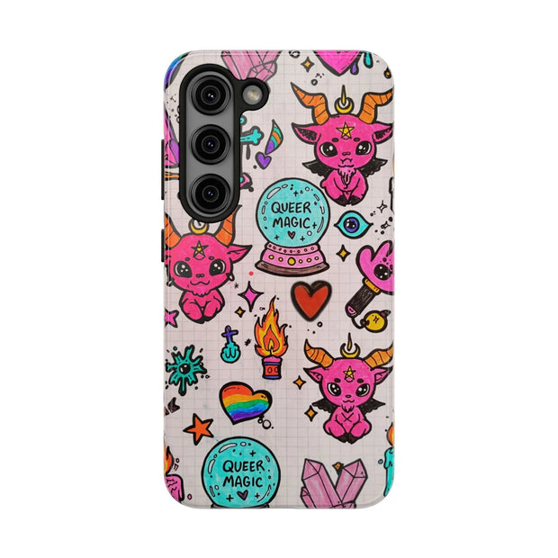 Queer Magic Pride Witchcore Tough Phone Case LavenderCeleste