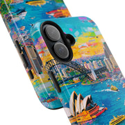 Sydney Collage Skyline Art Tough Phone Case LavenderCeleste