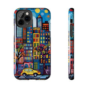 Upper Eastside NYC Pop Art Tough Phone Case LavenderCeleste
