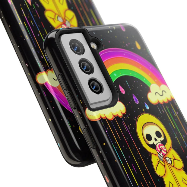 Rainbow Skeleton Lollipop Tough Phone Case LavenderCeleste