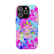 Pastel Goth Kawaii Baphomet Tough Phone Case LavenderCeleste