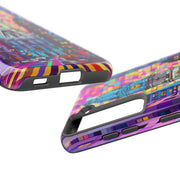 Philadelphia Pop Art Skyline Tough Phone Case LavenderCeleste