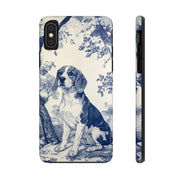 Blue Toile Beagle Country Scenic Tough Phone Case LavenderCeleste