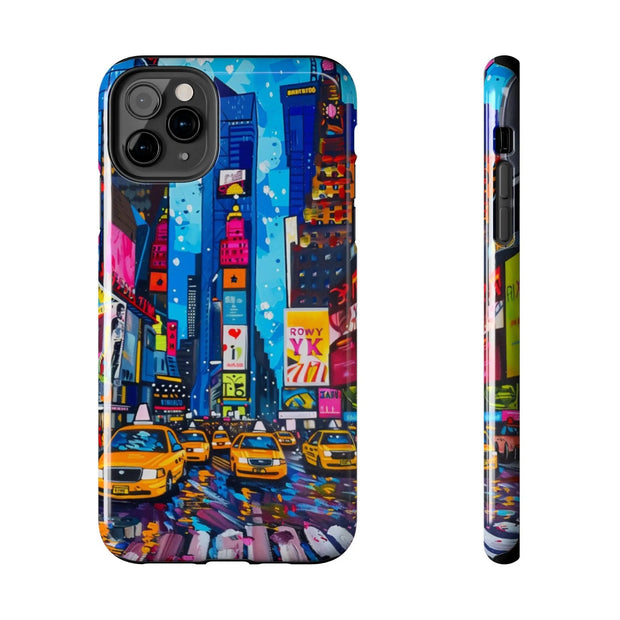 Times Square NYC Pop Art Tough Phone Case LavenderCeleste