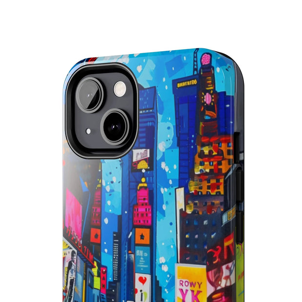 Times Square NYC Pop Art Tough Phone Case LavenderCeleste