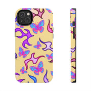 Y2K Butterfly Flames Retro Tough Phone Case LavenderCeleste