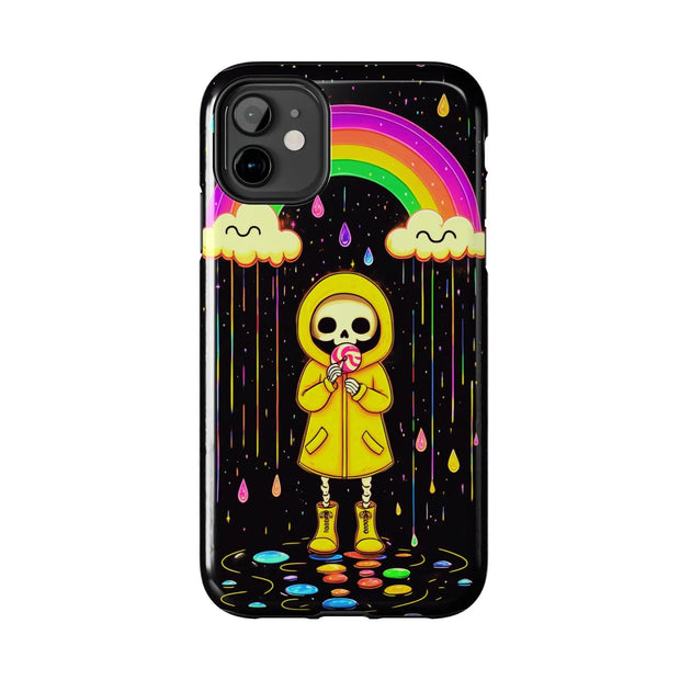 Rainbow Skeleton Lollipop Tough Phone Case LavenderCeleste