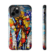 Statue of Liberty Mosaic Art Tough Phone Case LavenderCeleste
