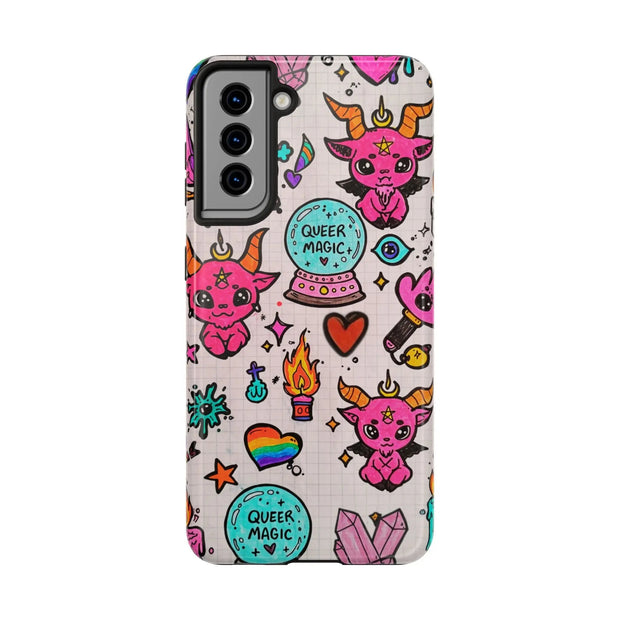 Queer Magic Pride Witchcore Tough Phone Case LavenderCeleste