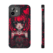 Kawaii Gothpunk Red Heart Tough Phone Case