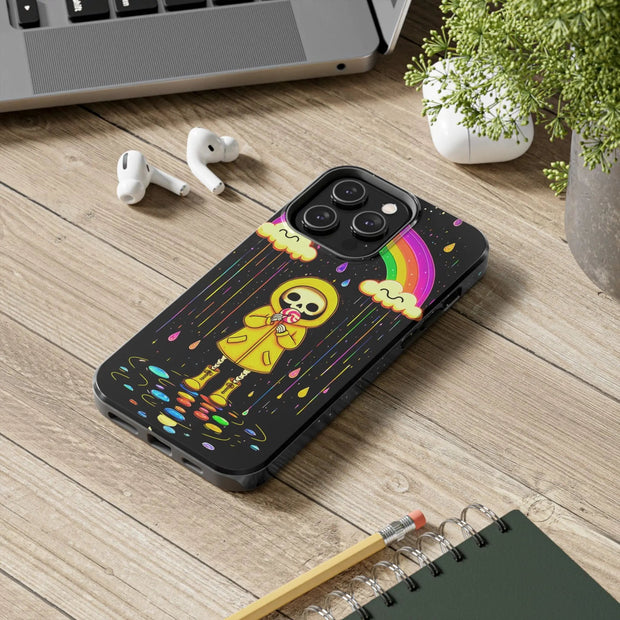 Rainbow Skeleton Lollipop Tough Phone Case LavenderCeleste