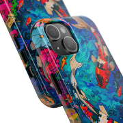 Vibrant Koi Pond Pop Art Tough Phone Case