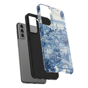 San Francisco Toile de Jouy Scenic Tough Phone Case LavenderCeleste