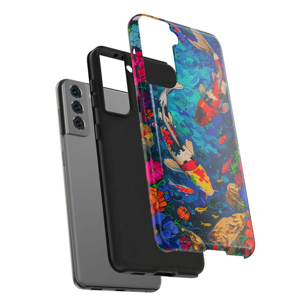 Vibrant Koi Pond Pop Art Tough Phone Case