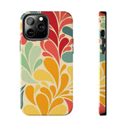 Vintage Retro 70s Abstract Groovy Tough Phone Case LavenderCeleste