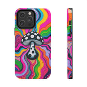 Psychedelic Rainbow Mushroom Art – Trippy Tough Case Printify