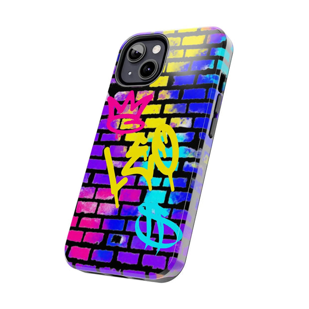 Leo Zodiac Graffiti Tough Phone Case – Vibrant Street Art Zodiac Design