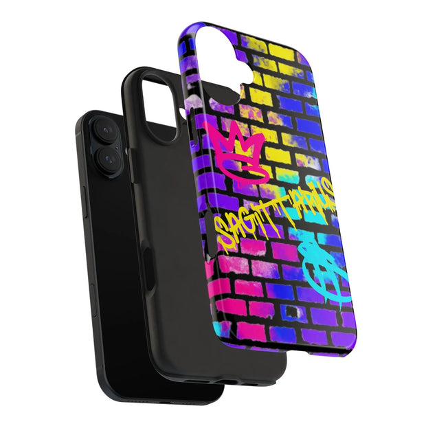 Sagittarius Graffiti Wall Zodiac Tough Phone Case LavenderCeleste