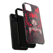 Kawaii Gothpunk Red Heart Tough Phone Case