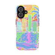 South Beach Miami Mosaic Art Tough Phone Case LavenderCeleste
