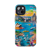 Sydney Collage Skyline Art Tough Phone Case LavenderCeleste