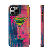 Neon Martini Pop Art Tough Phone Case Printify