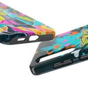 Rio de Janeiro Neon Pop Art Tough Phone Case LavenderCeleste