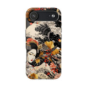 Golden Geisha Wave Japanese Art Tough Phone Case