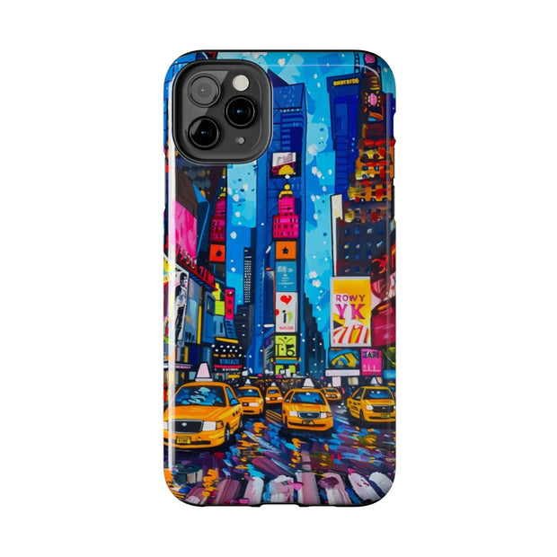 Times Square NYC Pop Art Tough Phone Case LavenderCeleste