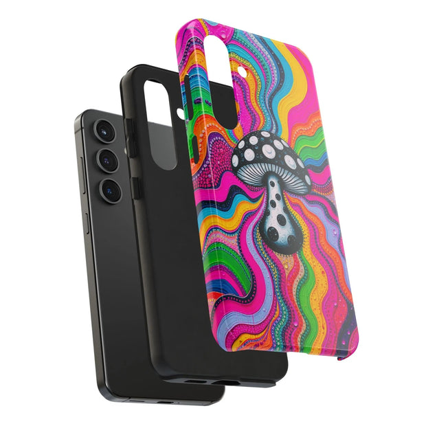 Psychedelic Rainbow Mushroom Art – Trippy Tough Case LavenderCeleste
