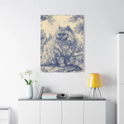 Persian Cat Canvas by Jouy Matte Canvas Art LavenderCeleste