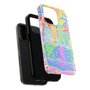 South Beach Miami Mosaic Art Tough Phone Case LavenderCeleste