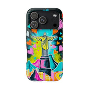 Rio de Janeiro Neon Pop Art Tough Phone Case LavenderCeleste