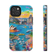 Sydney Collage Skyline Art Tough Phone Case LavenderCeleste