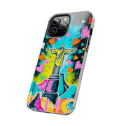 Rio de Janeiro Neon Pop Art Tough Phone Case LavenderCeleste