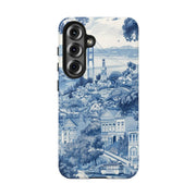 San Francisco Toile de Jouy Scenic Tough Phone Case LavenderCeleste