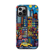 Upper Eastside NYC Pop Art Tough Phone Case LavenderCeleste