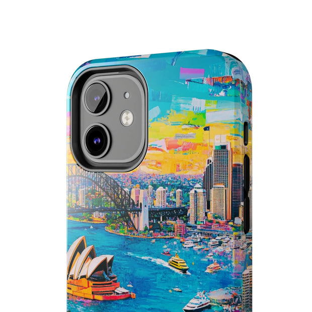 Sydney Collage Skyline Art Tough Phone Case LavenderCeleste